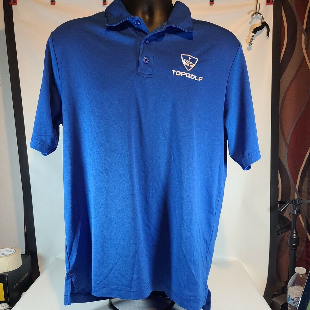 Oakley Top Golf Polo Blue Golf Shirt Men's Size L